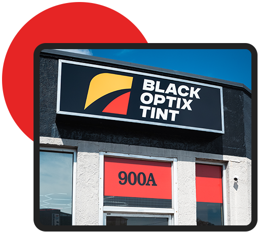 Exterior of a Black Optix Tint Location
